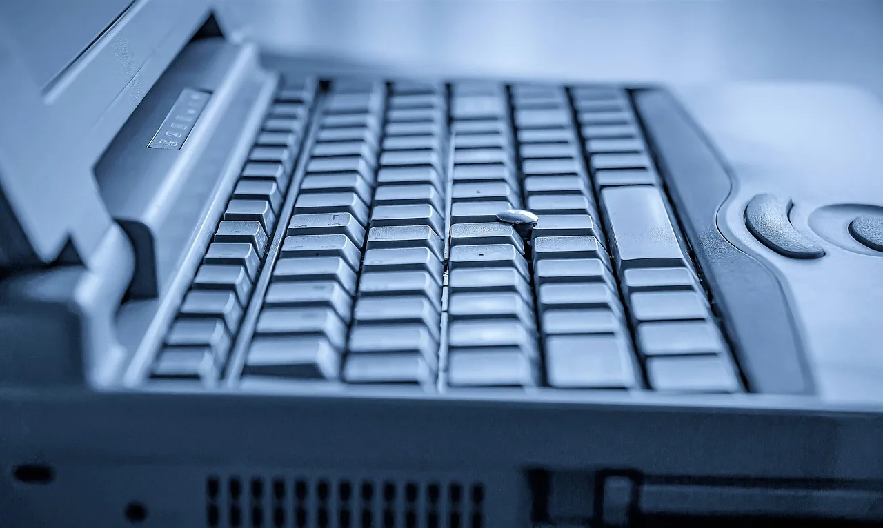 computer, keyboard, internet, ancient, office, digital, to write, online work, web, technology, old design, portable